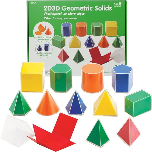 مجسمات الأشكال الهندسية (plastic shape figures)